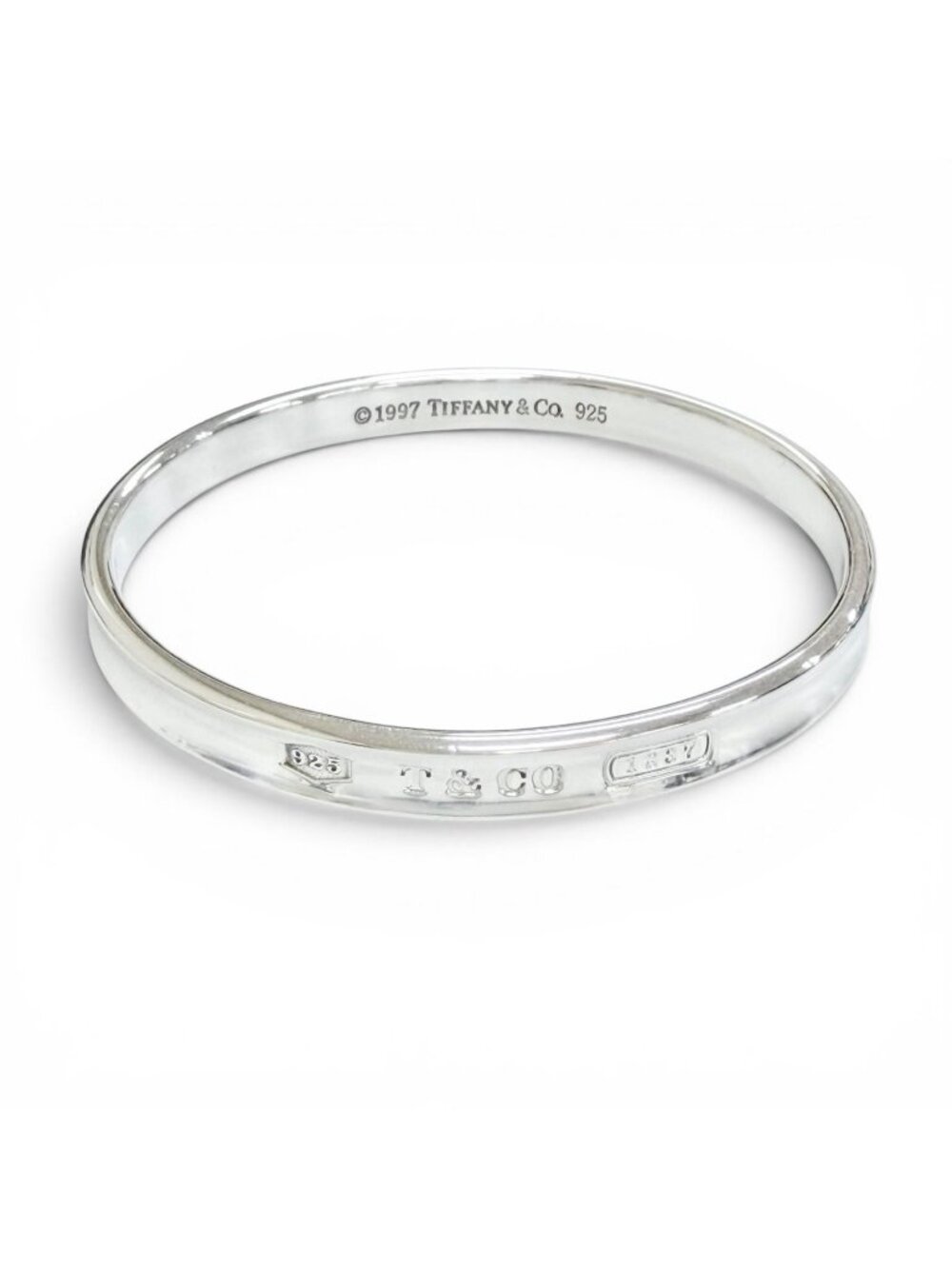 Tiffany & Co 1837 Narrow Bangle 925 Bracelet Silver